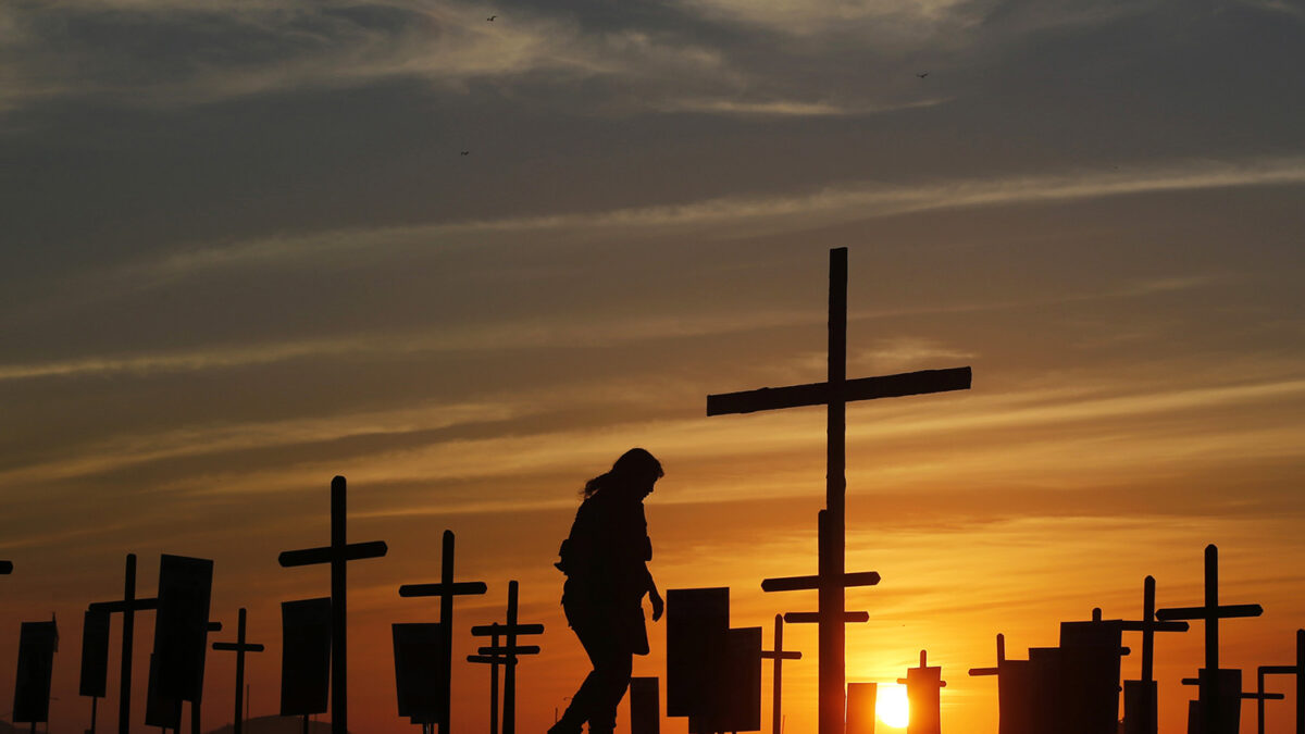 Un cementerio en la playa