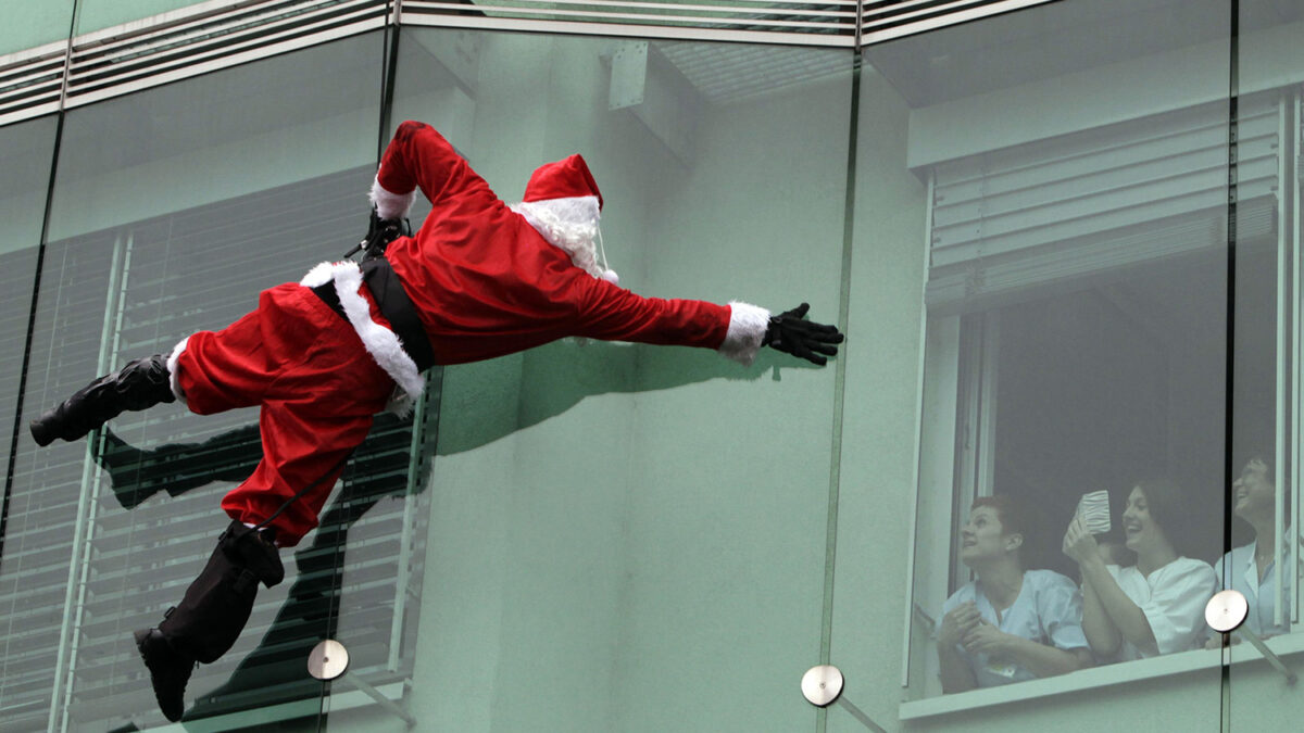 Un agente con espíritu navideño