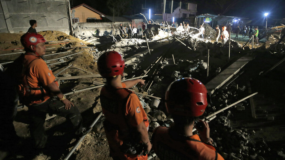 Se cae un muro en Filipinas