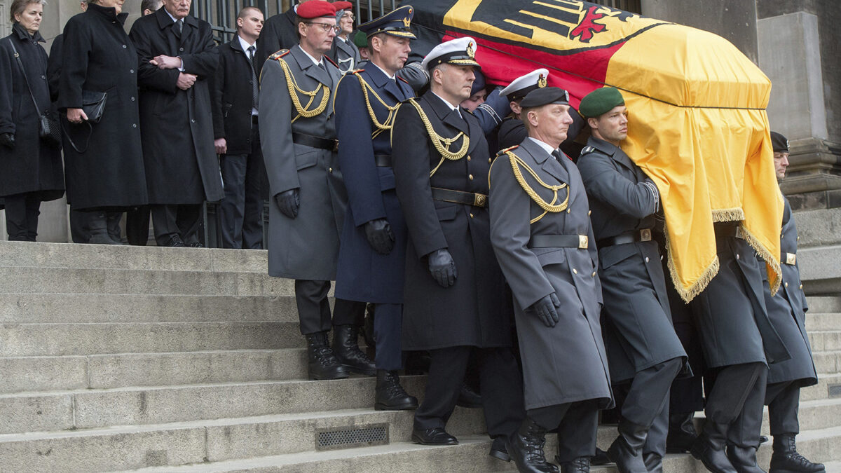 Funeral del primer presidente de Alemania reunificada