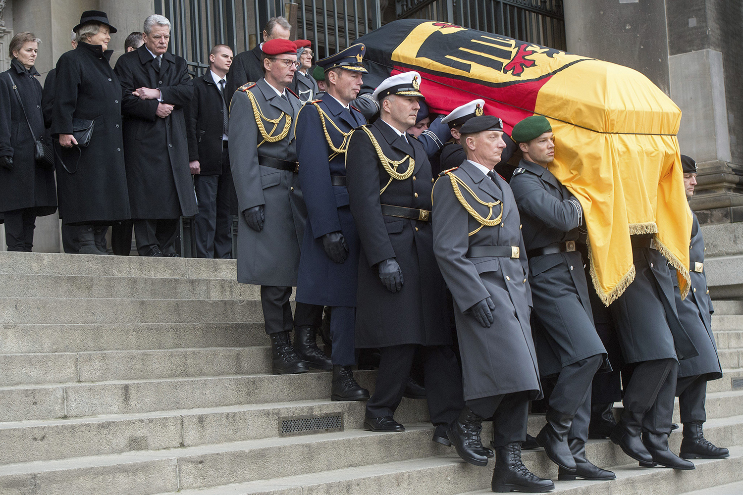 Funeral del primer presidente de Alemania reunificada