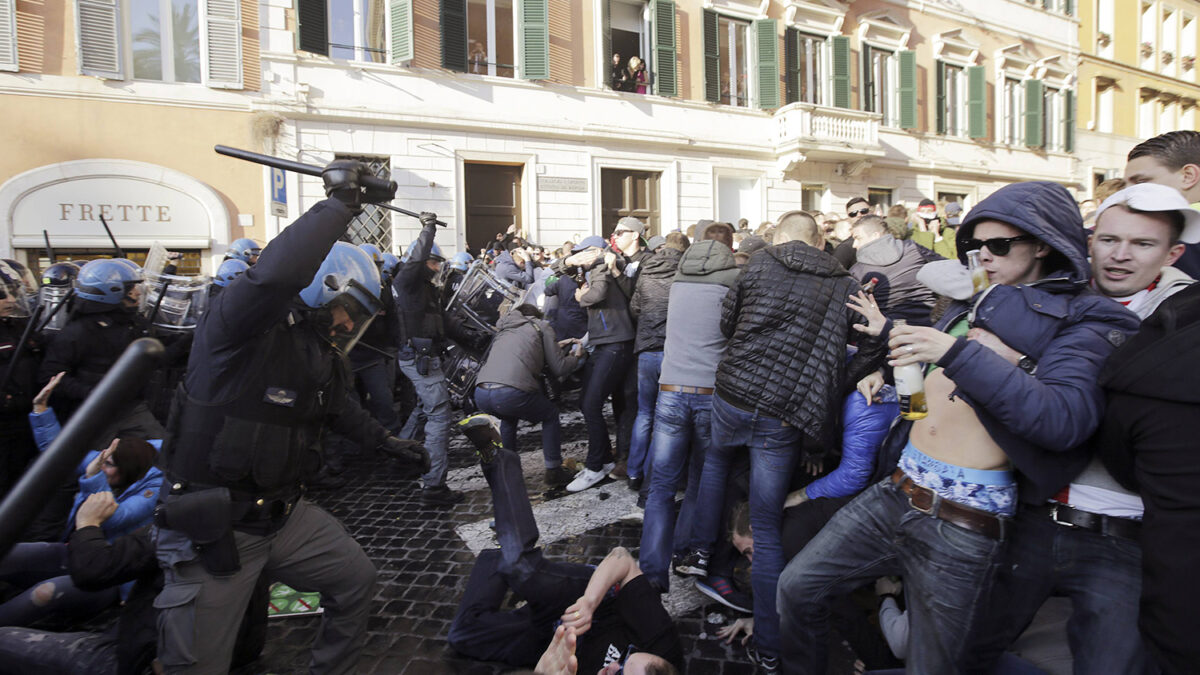 Batalla campal en Italia