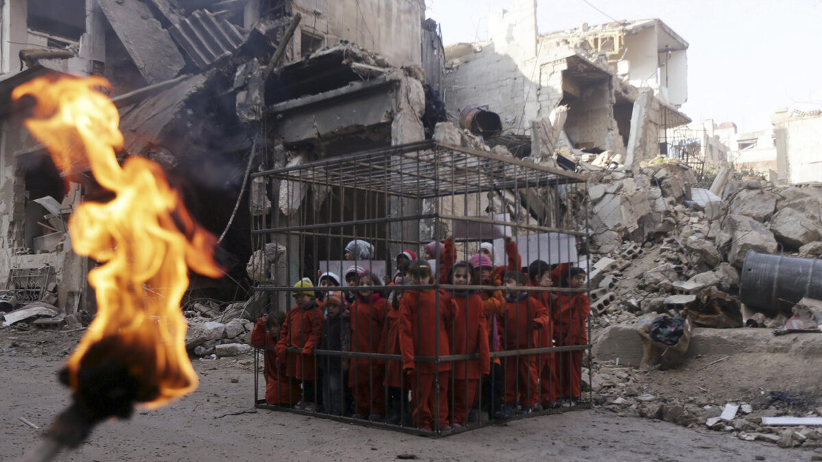 Niños como herramienta para protestar.