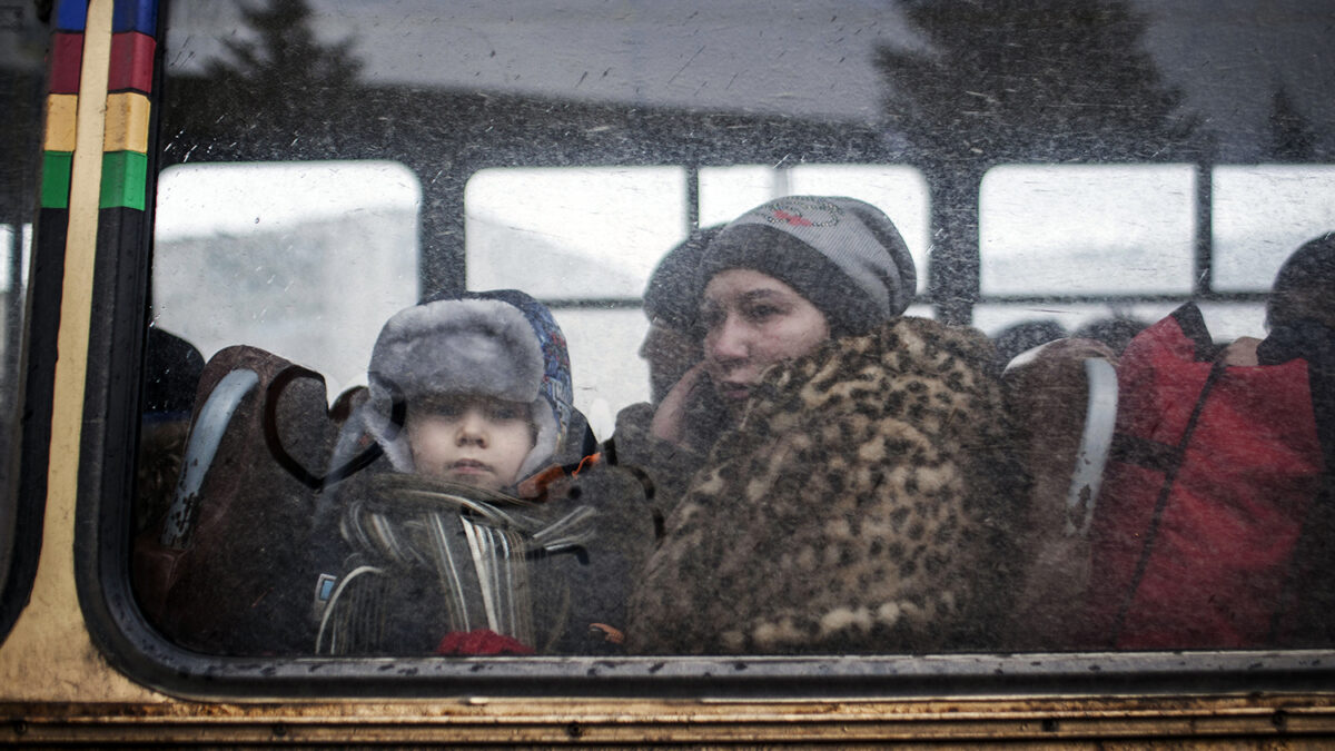 Evacúan a los habitantes de la ciudad de Debaltseve, en Ucrania.