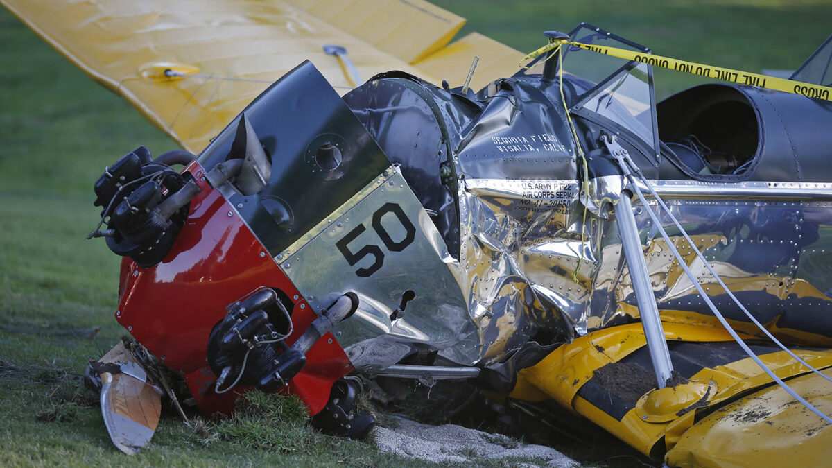 Harrison Ford sufre un accidente de película