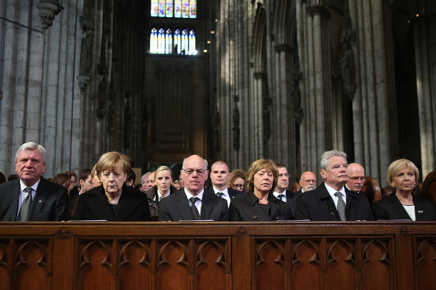 Realizan un funeral de Estado para las víctimas del accidente de Germanwings