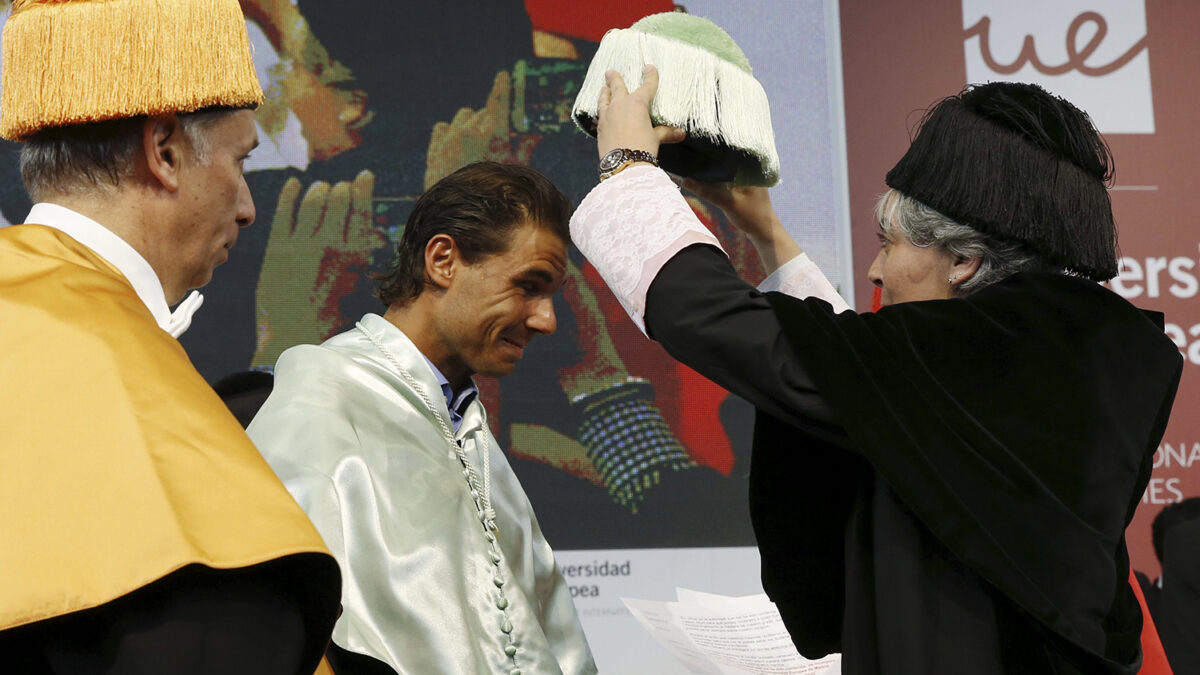 Nadal es investido Doctor Honoris Causa por la Universidad Europea de Madrid