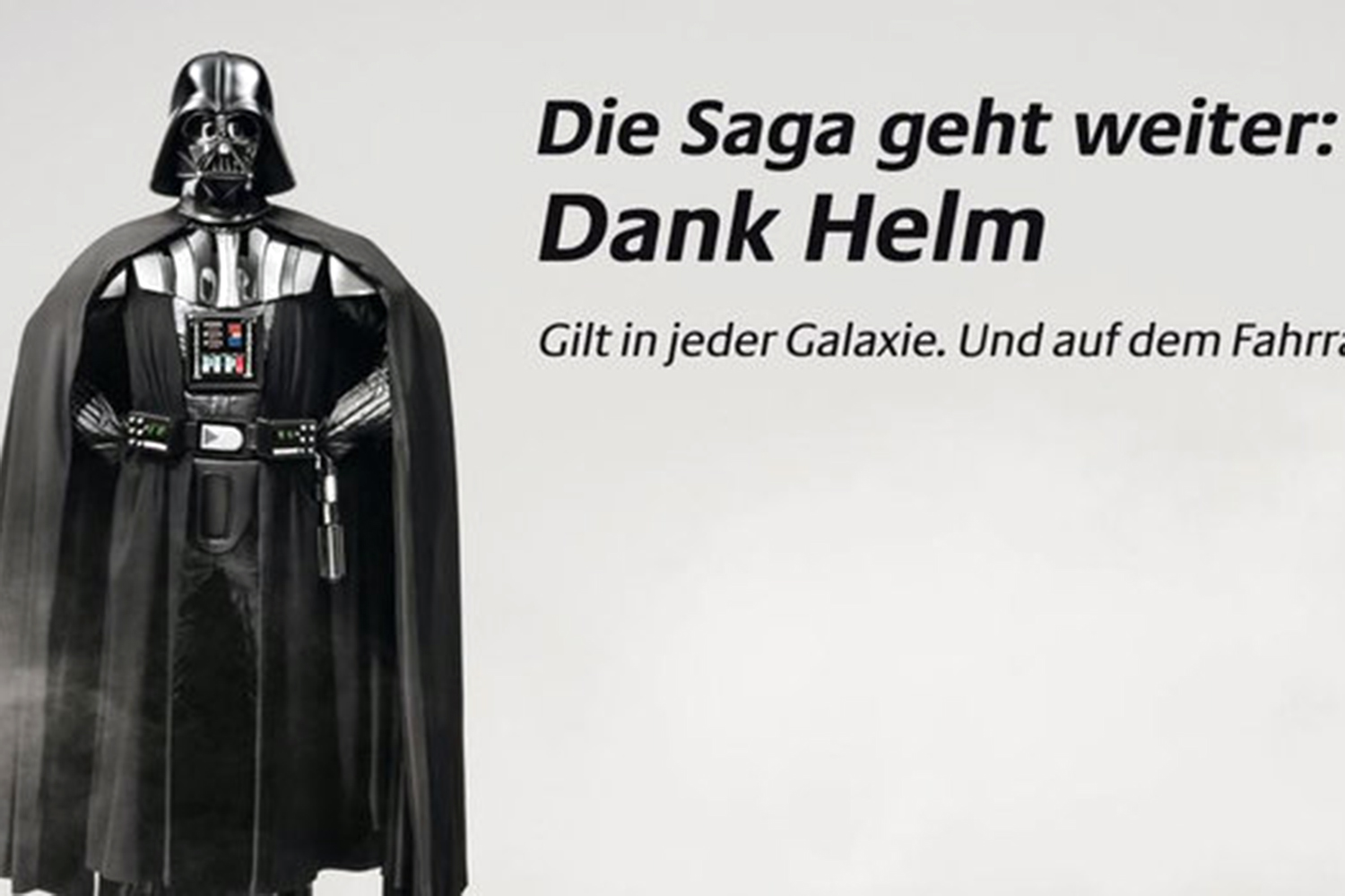 Darth Vader, protector de los ciclistas.
