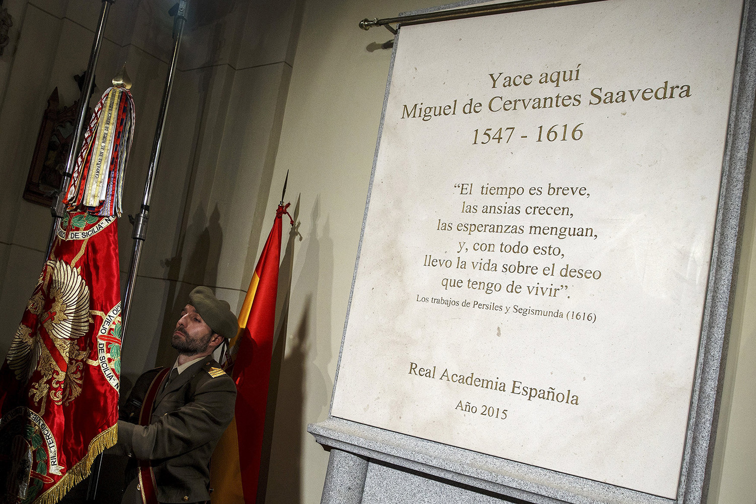 Miguel de Cervantes descansa en paz