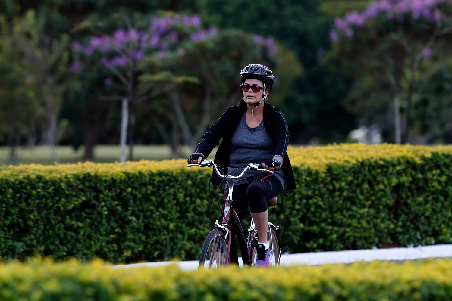 La bicicleta, el nuevo hábito de Dilma Rousseff