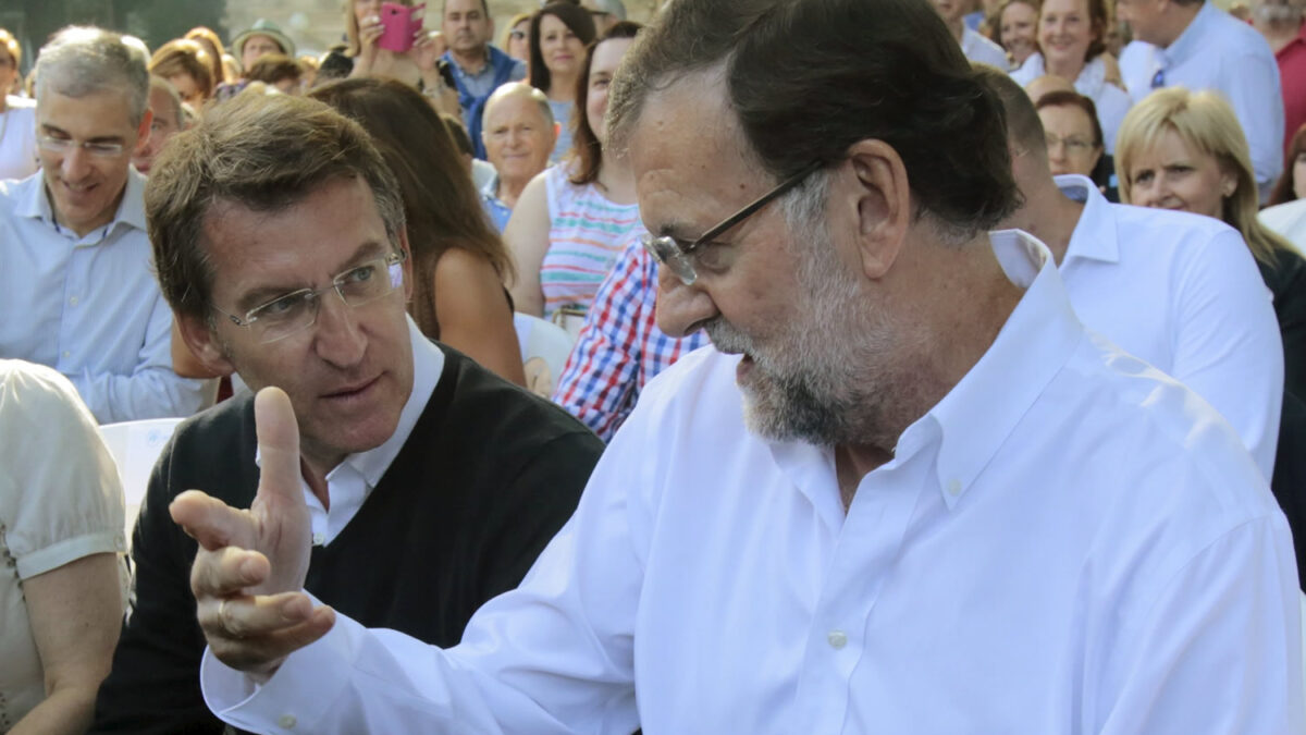 Rajoy abre el curso político con Feijoo denunciando una coalición electoral del PSOE y Podemos