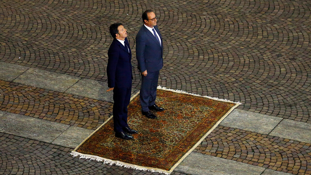 Francia e Italia, en la alfombra mágica: «Europa nació para derribar muros, no para levantarlos»