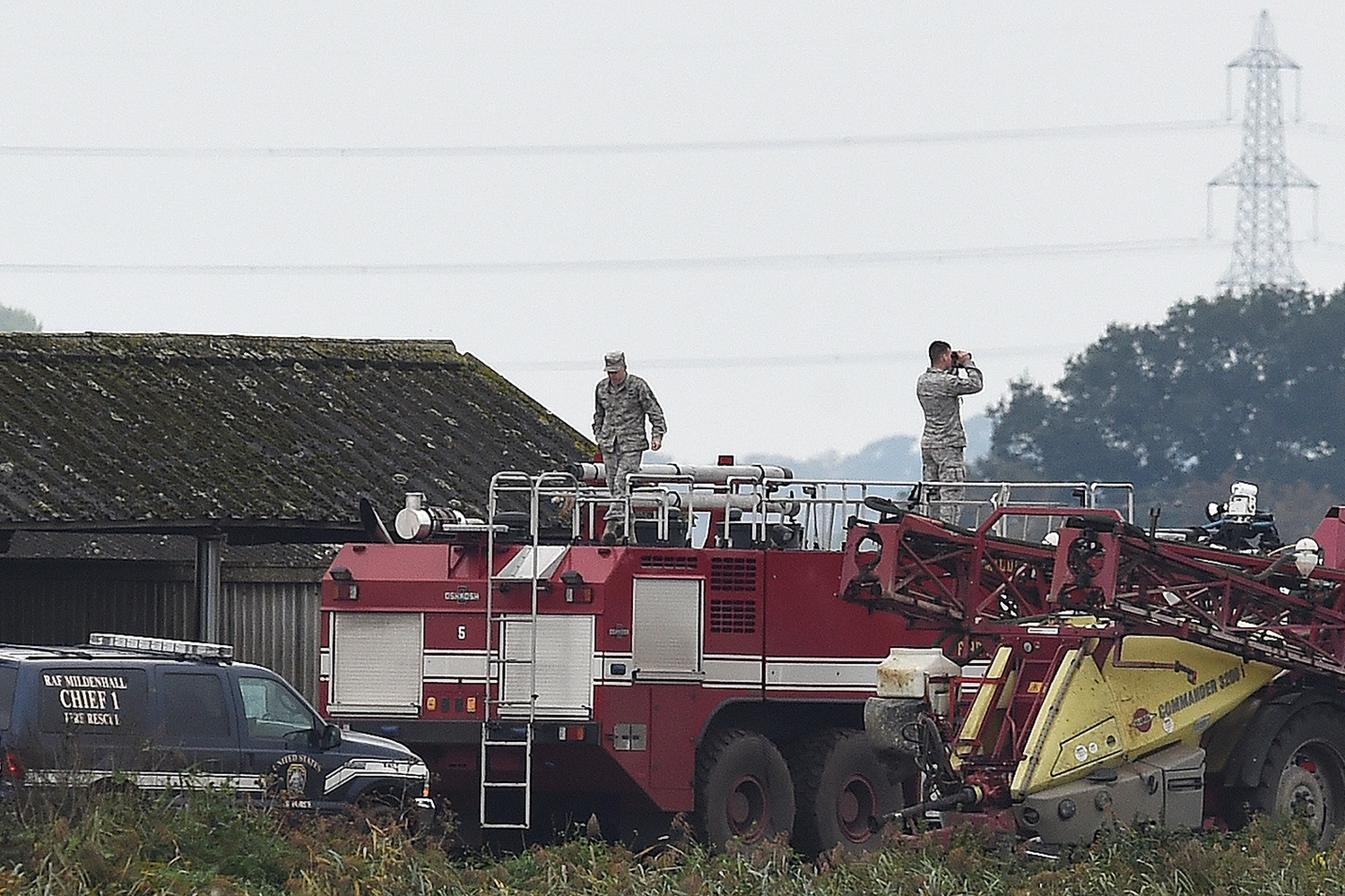Un caza estadounidense se estrella contra un avión cisterna en Reino Unido