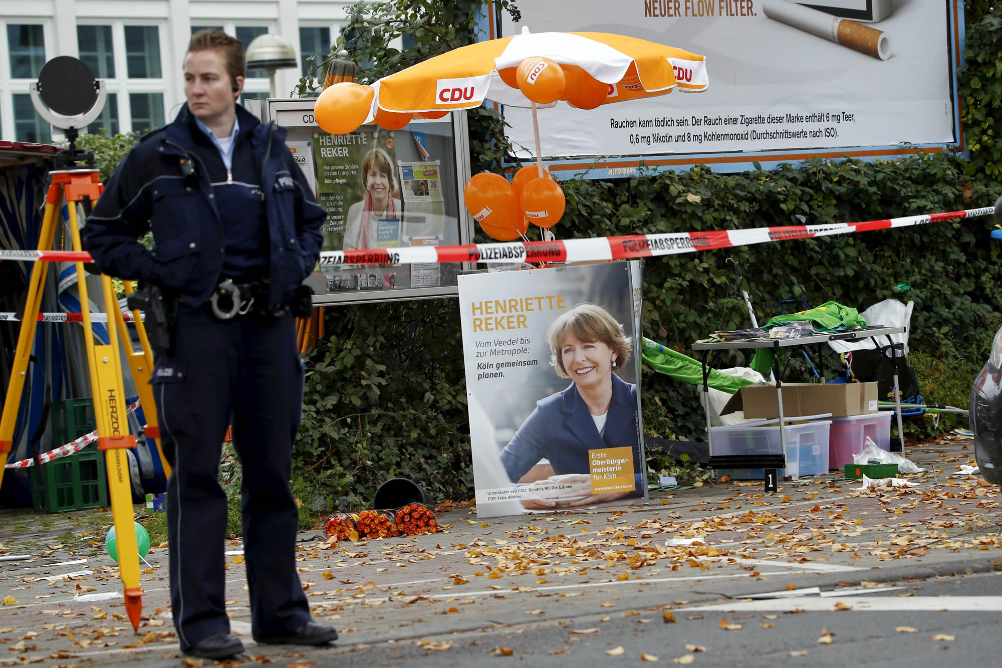 La candidata apuñalada el sábado en pleno mitin gana por mayoría absoluta en Colonia