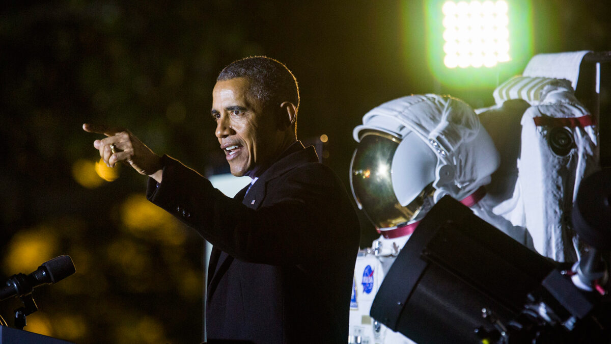 Noche de astronautas en la Casa Blanca