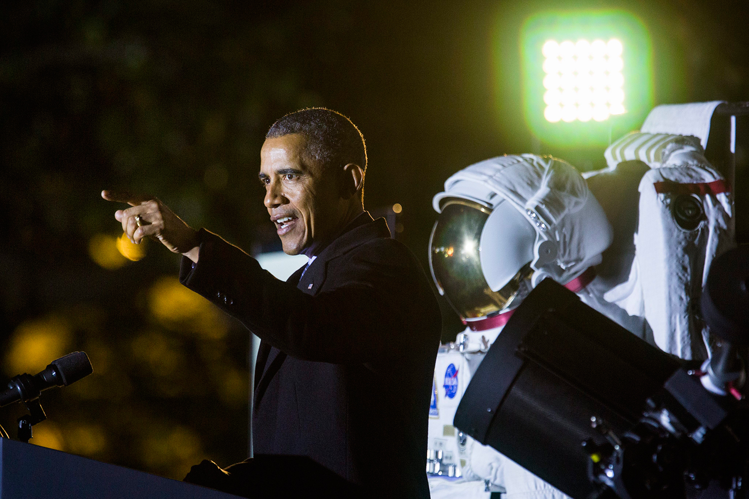 Noche de astronautas en la Casa Blanca