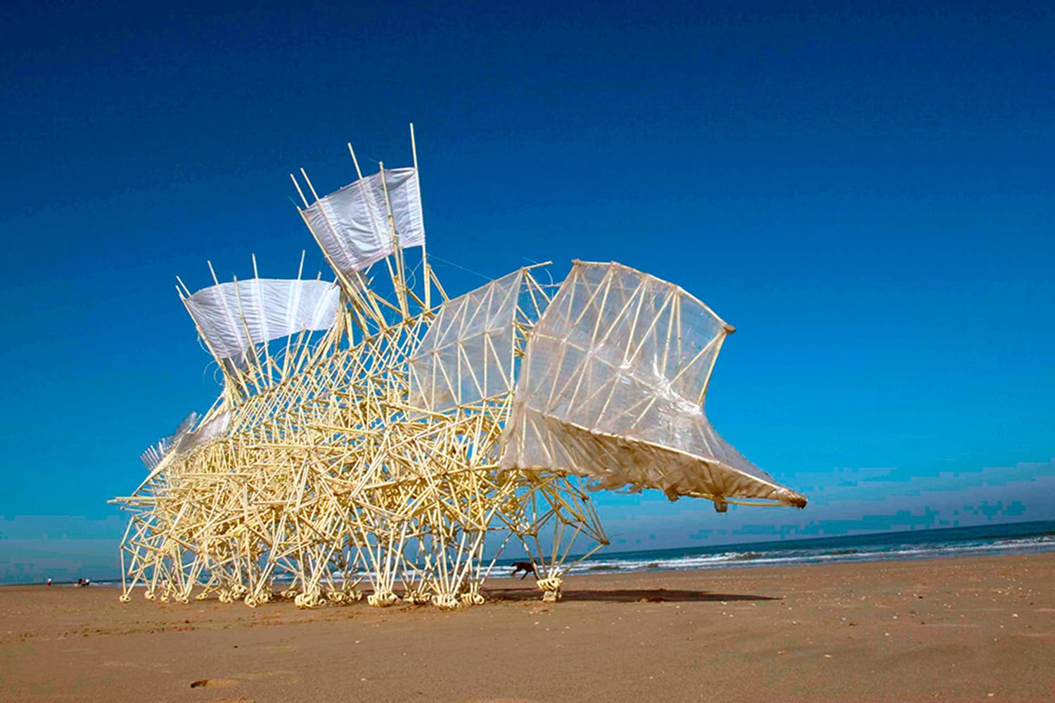 Las 'bestias de la playa' de Theo Jansen llegan a la Fundación Telefónica