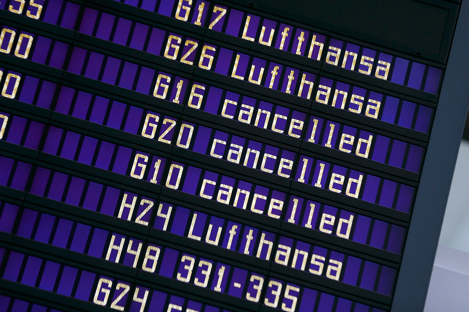 Lufthansa cancela desde hoy todos sus vuelos