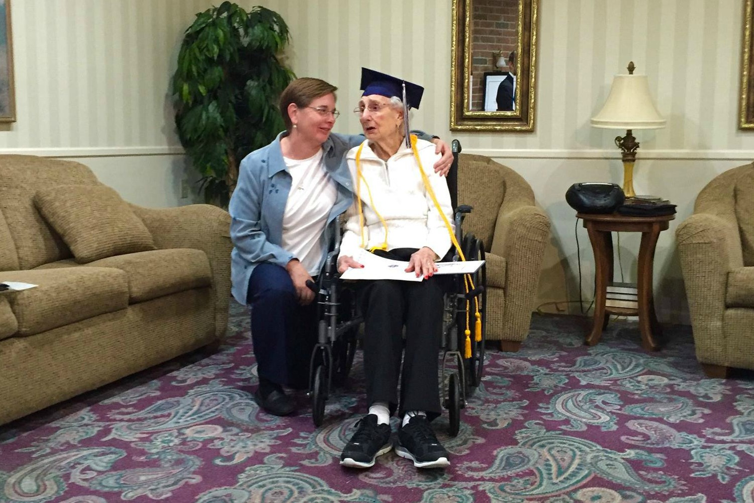 97-year old graduates from high school