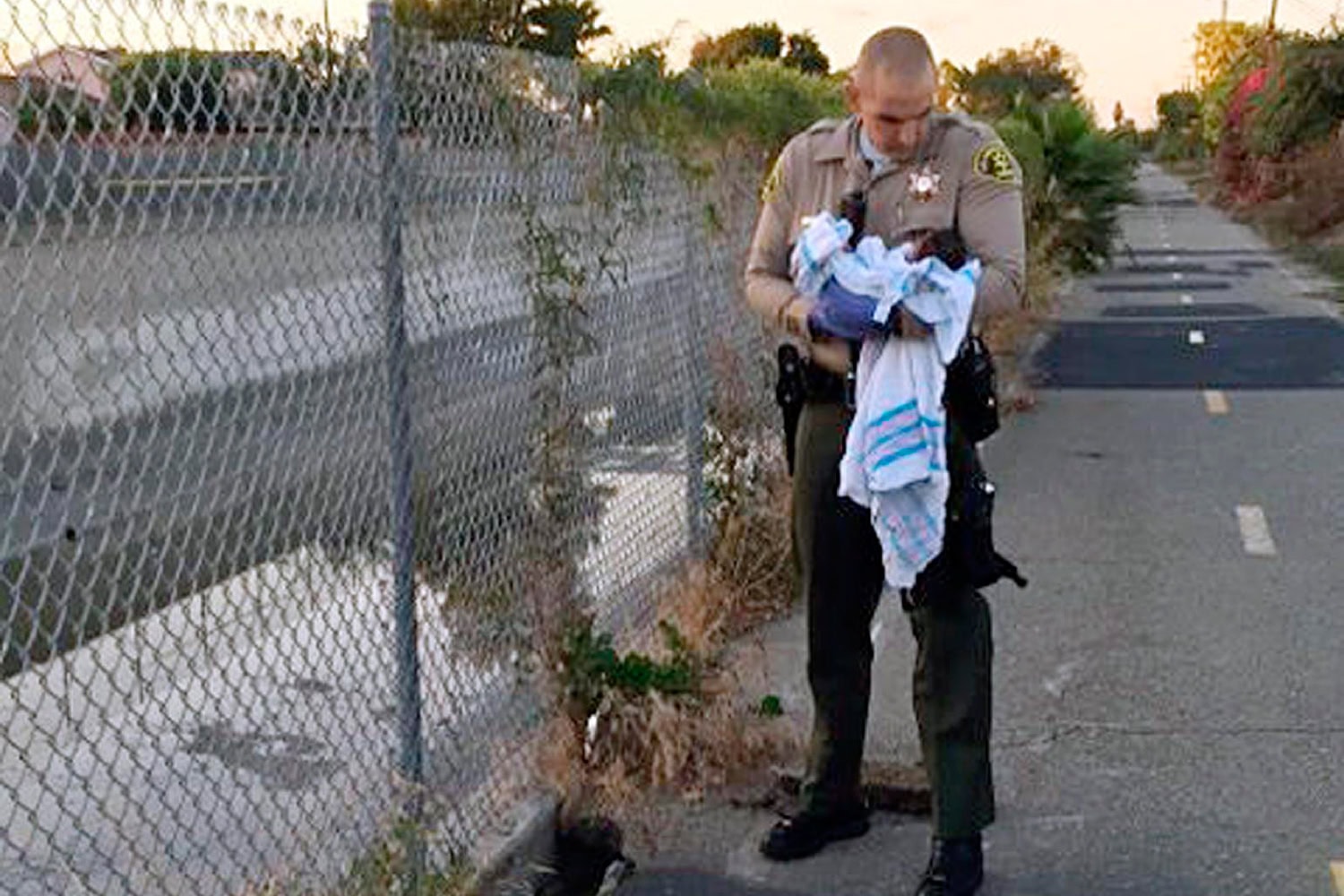 Rescatan con vida a un bebé enterrado vivo en Los Ángeles