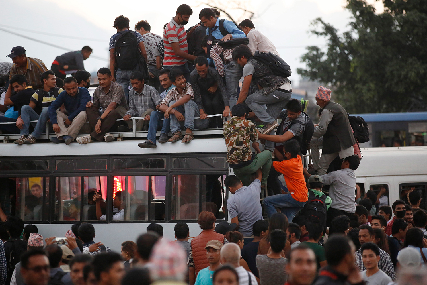 30 people killed after an overcrowded bus tilts in Nepal