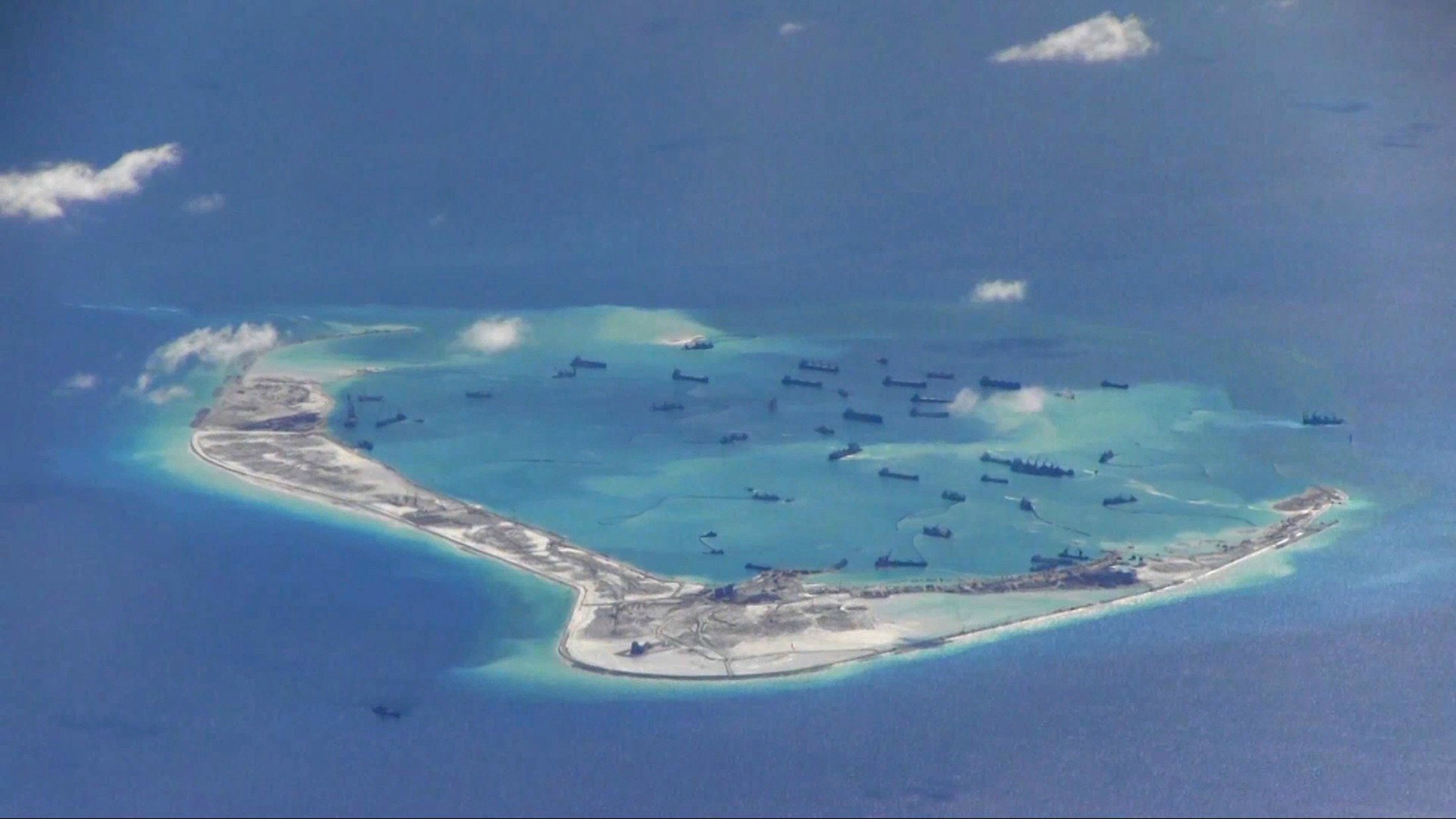 China backs the construction of military facilities on disputed islands