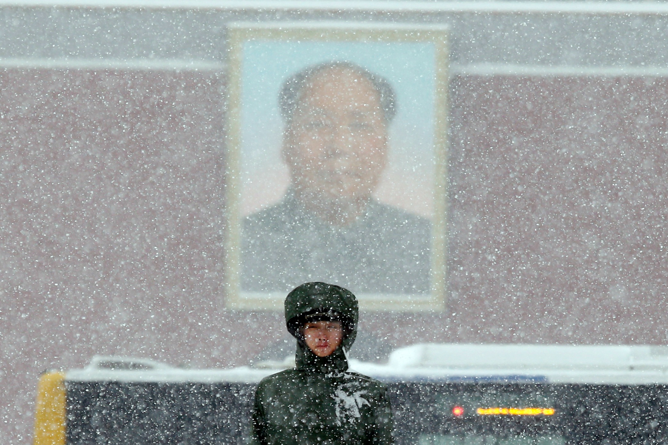 El norte de China se paraliza por culpa de una tormenta de nieve