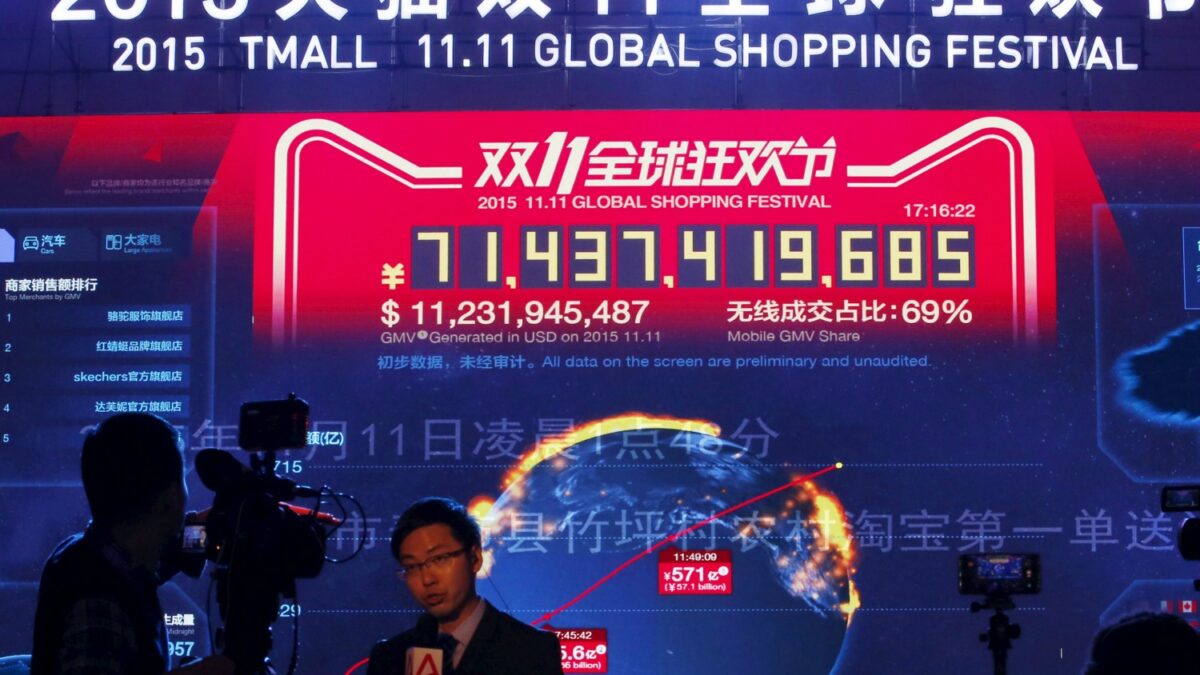 New sales record during shopping day in China