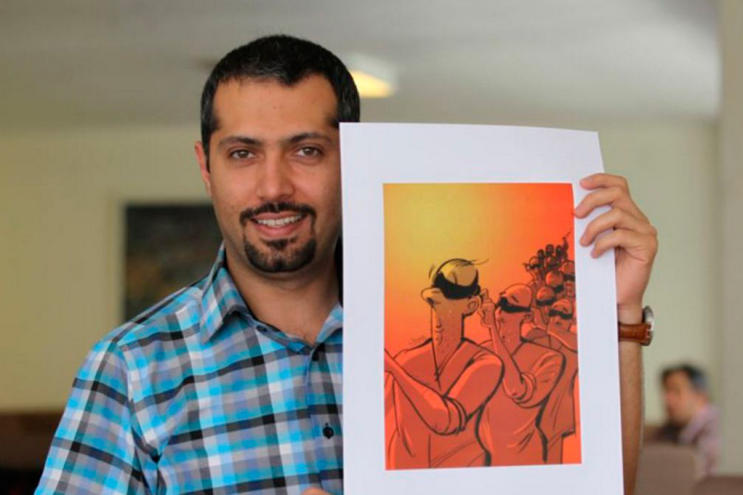 Arrestan al autor de un dibujo en tributo a las víctimas de París en Irán