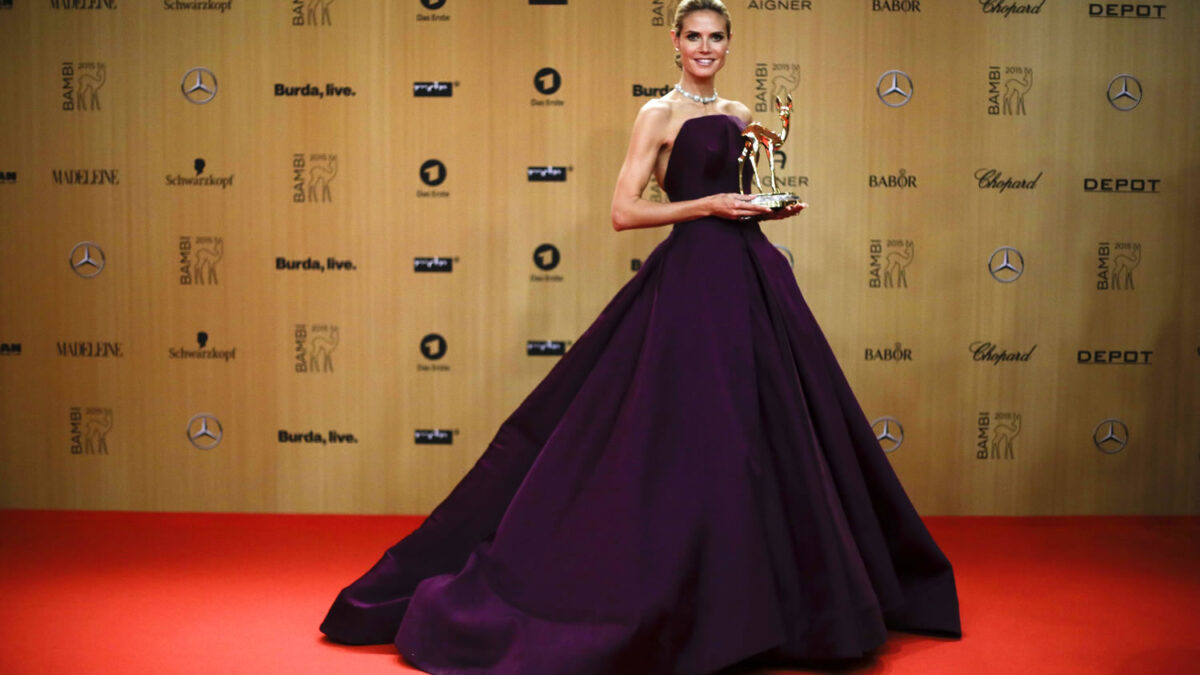 Heidi Klum recoge su Bambi vestida de princesa