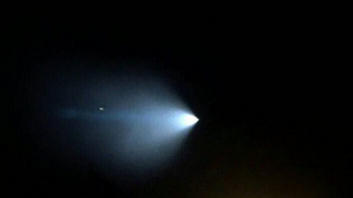 Ballistic missile confused with a UFO in California