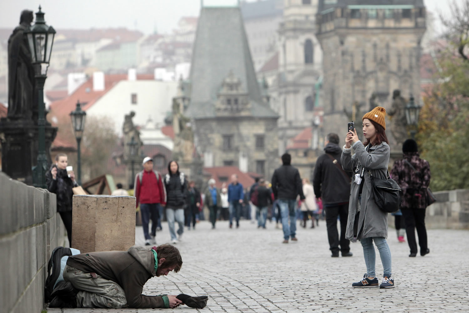Los mendigos darán WiFi en Praga