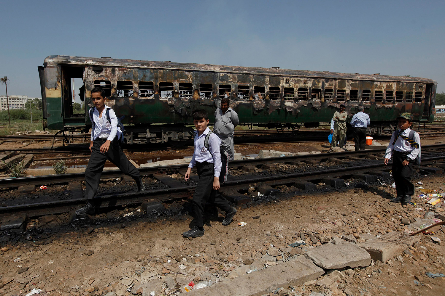 Three people killed after a bomb exploded a passenger train in Pakistan