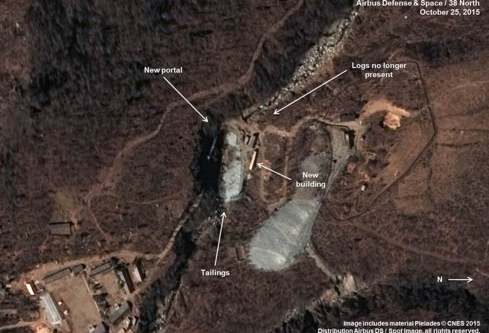 Corea del Norte hace nuevas construcciones en su base de pruebas nucleares