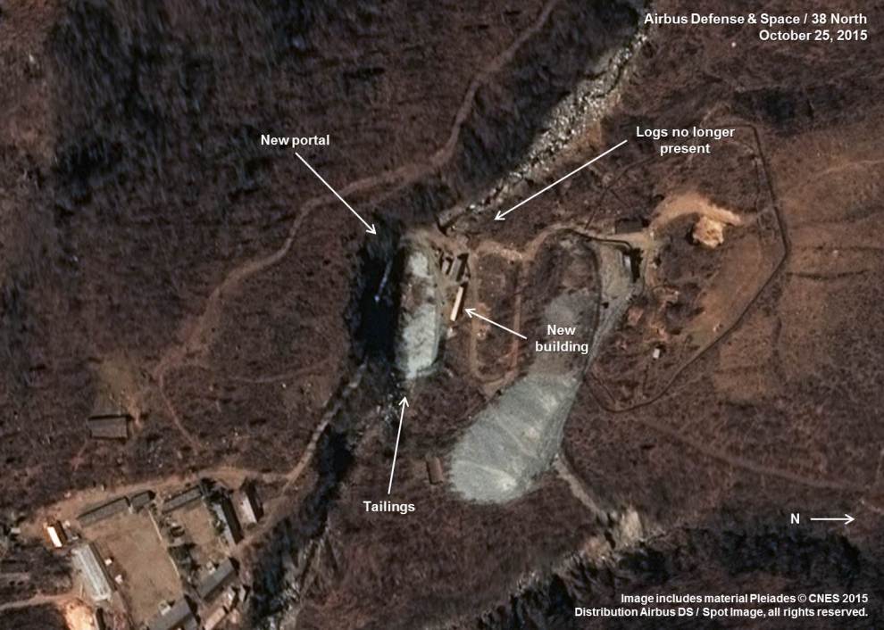 Corea del Norte hace nuevas construcciones en su base de pruebas nucleares