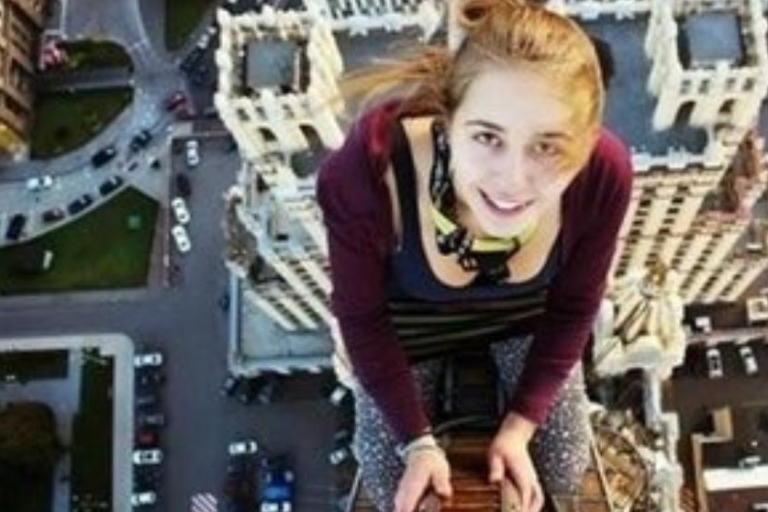 El 'selfie de la muerte' de Xenia Ignatyeva (RRSS)