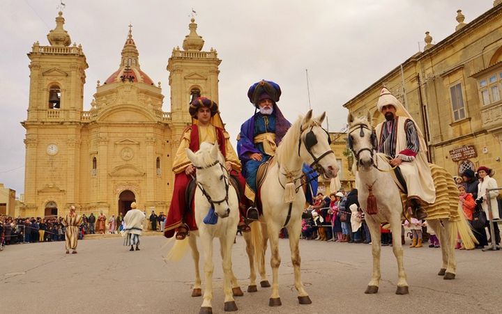 La Epifanía ante los Reyes Magos representada en Malta
