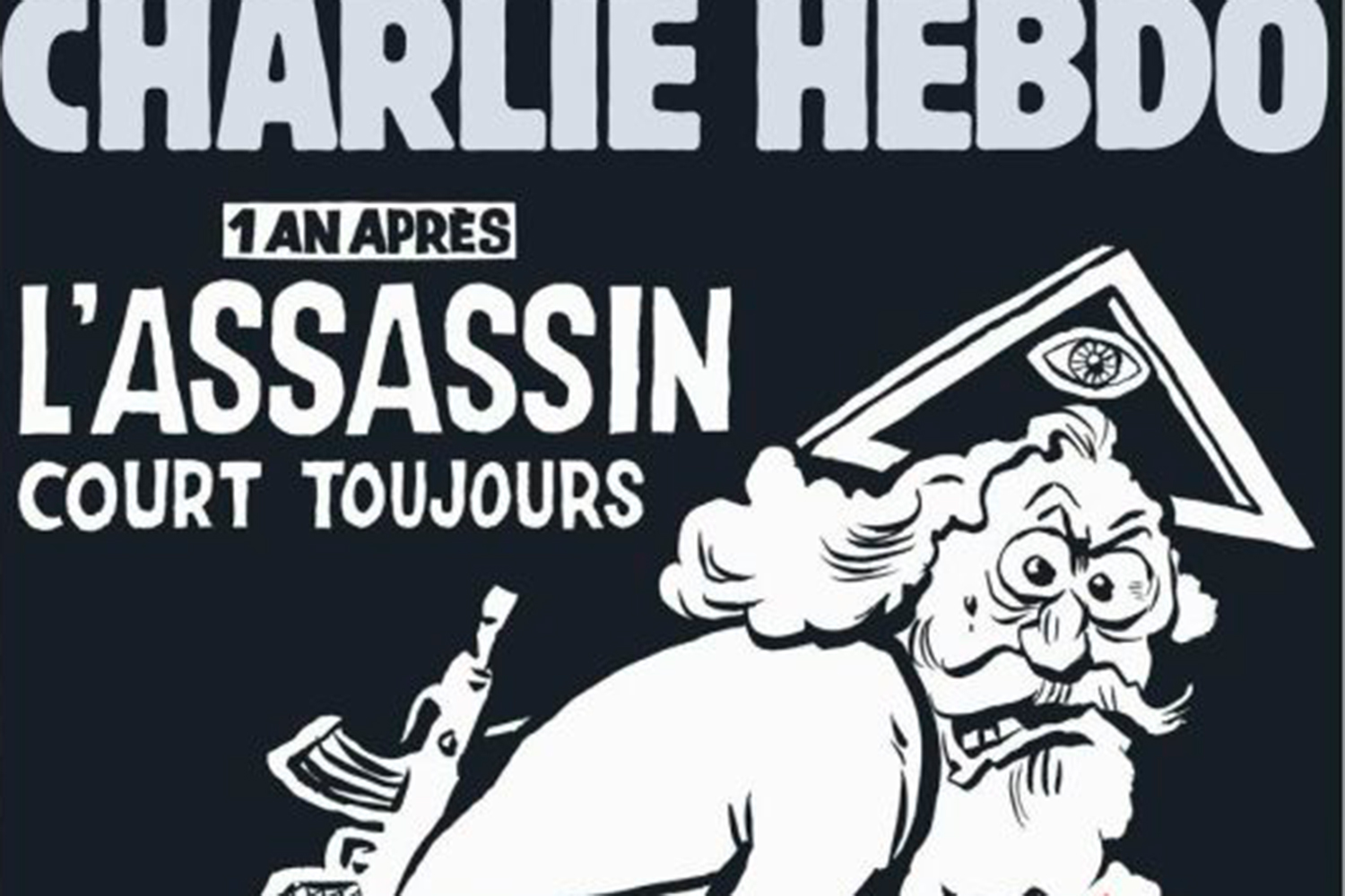 La portada de Charlie Hebdo en el aniversario de la matanza: "El asesino sigue suelto"
