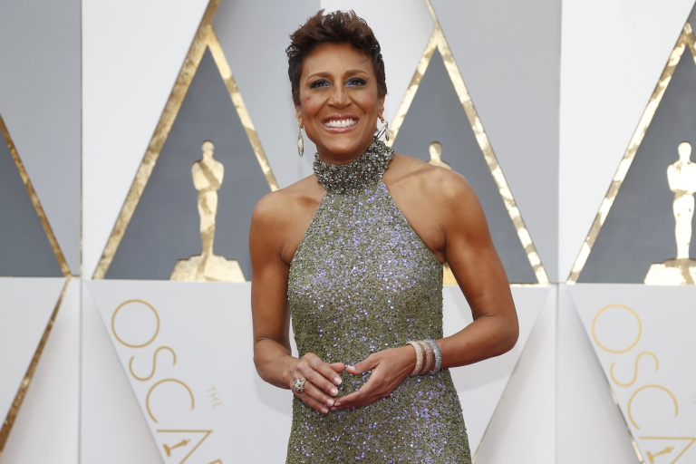 Television presenter Robin Roberts arrives at the 88th Academy Awards in Hollywood, California February 28, 2016.  REUTERS/Lucy Nicholson