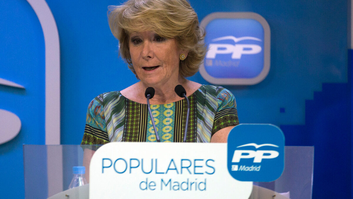 Esperanza Aguirre dimite como presidenta del PP de Madrid por los casos de corrupción en su partido