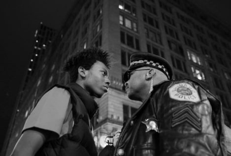 Protesta por la violencia policial en Chicago,  tercer premio en 'Temas Contemporáneos' del World Press Photo