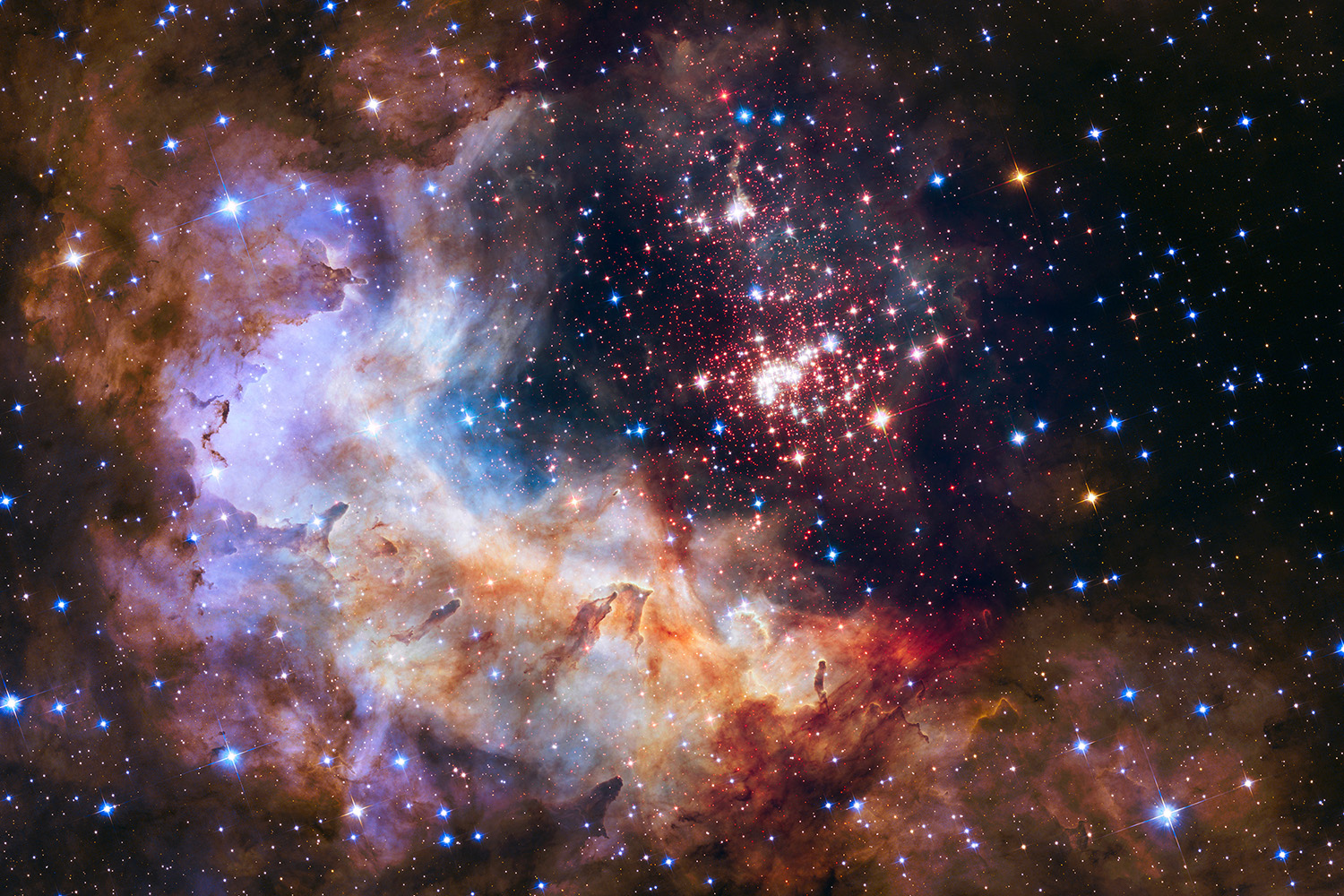 El Hubble descubre nueve estrellas cien veces más grandes que el Sol