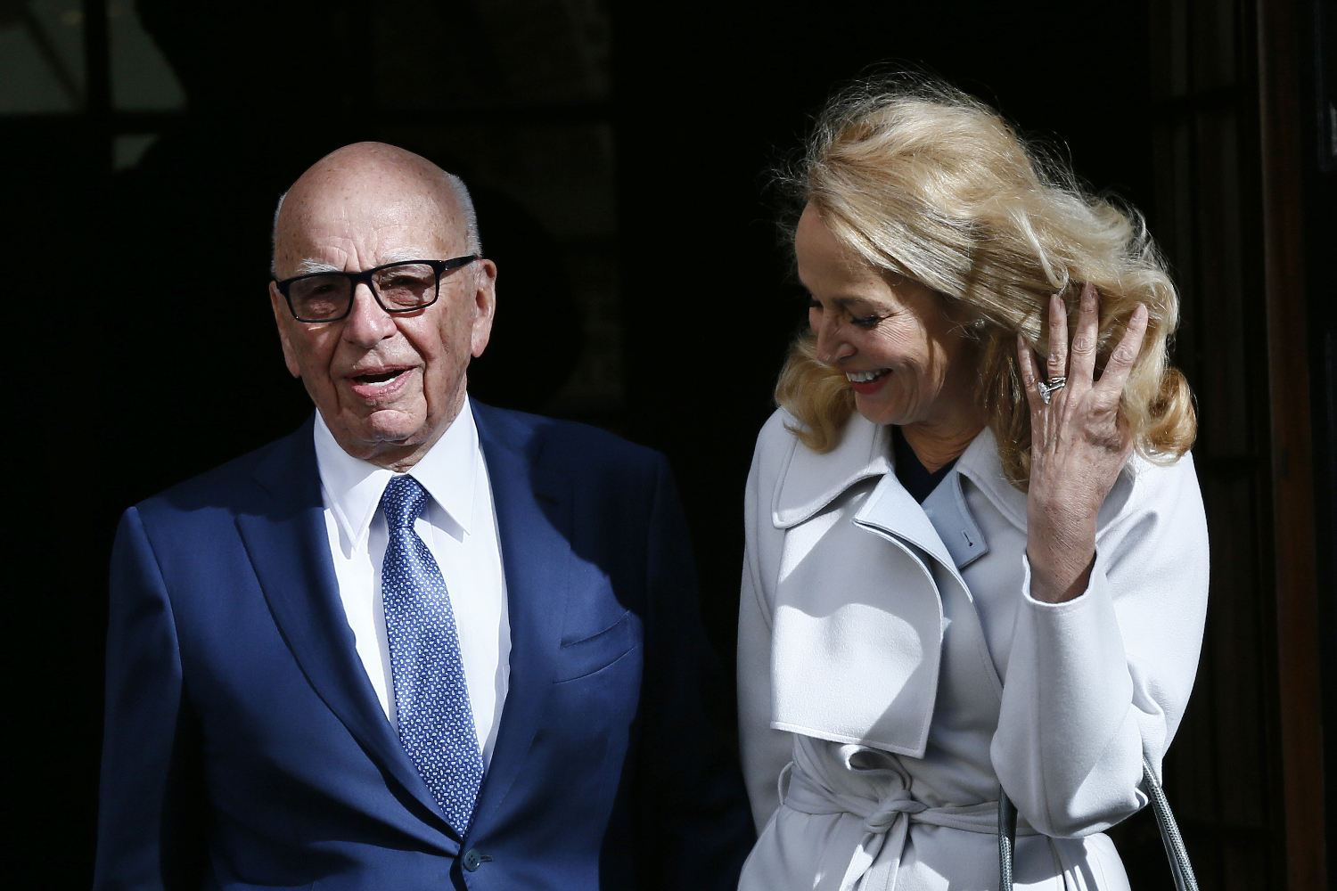 La boda civil del magnate Rupert Murdoch con la modelo Jerry Hall