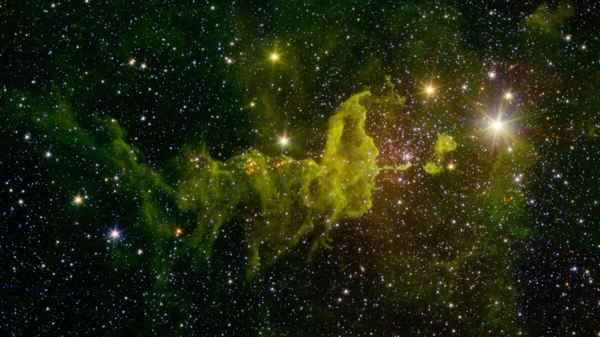 La araña espacial que teje estrellas jóvenes