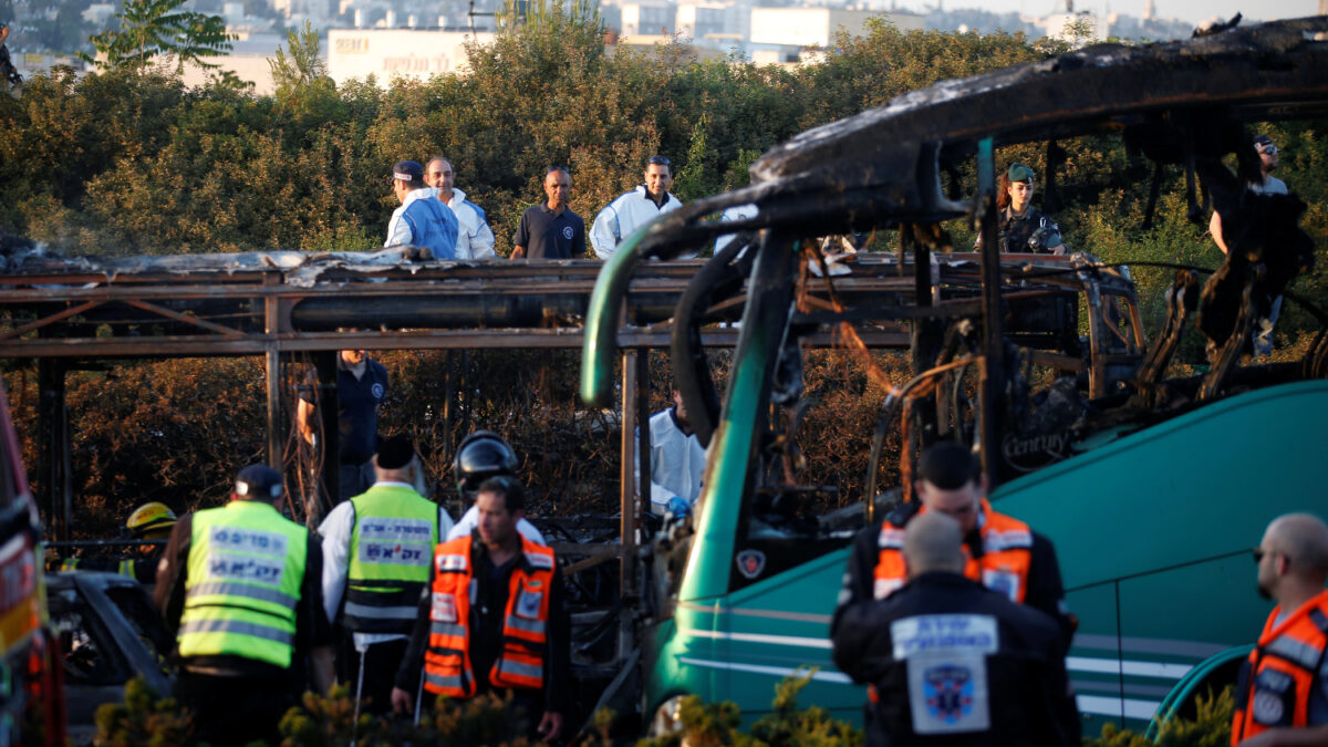 Una explosión contra un autobús en Jerusalén deja 21 heridos