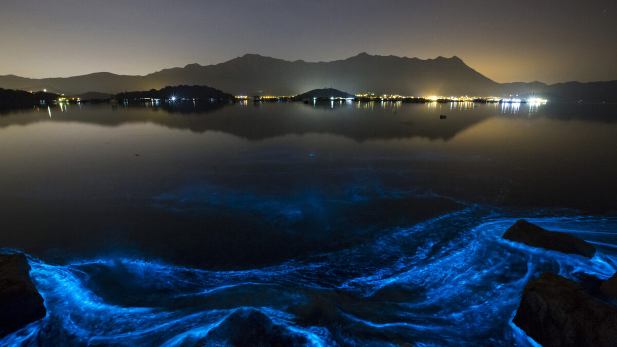 Una bella estampa provocada por la contaminación