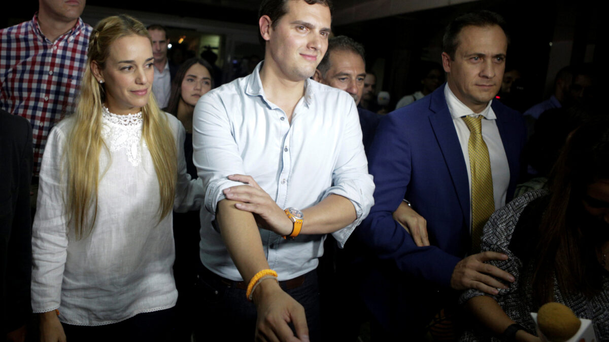 Albert Rivera hace campaña desde Venezuela