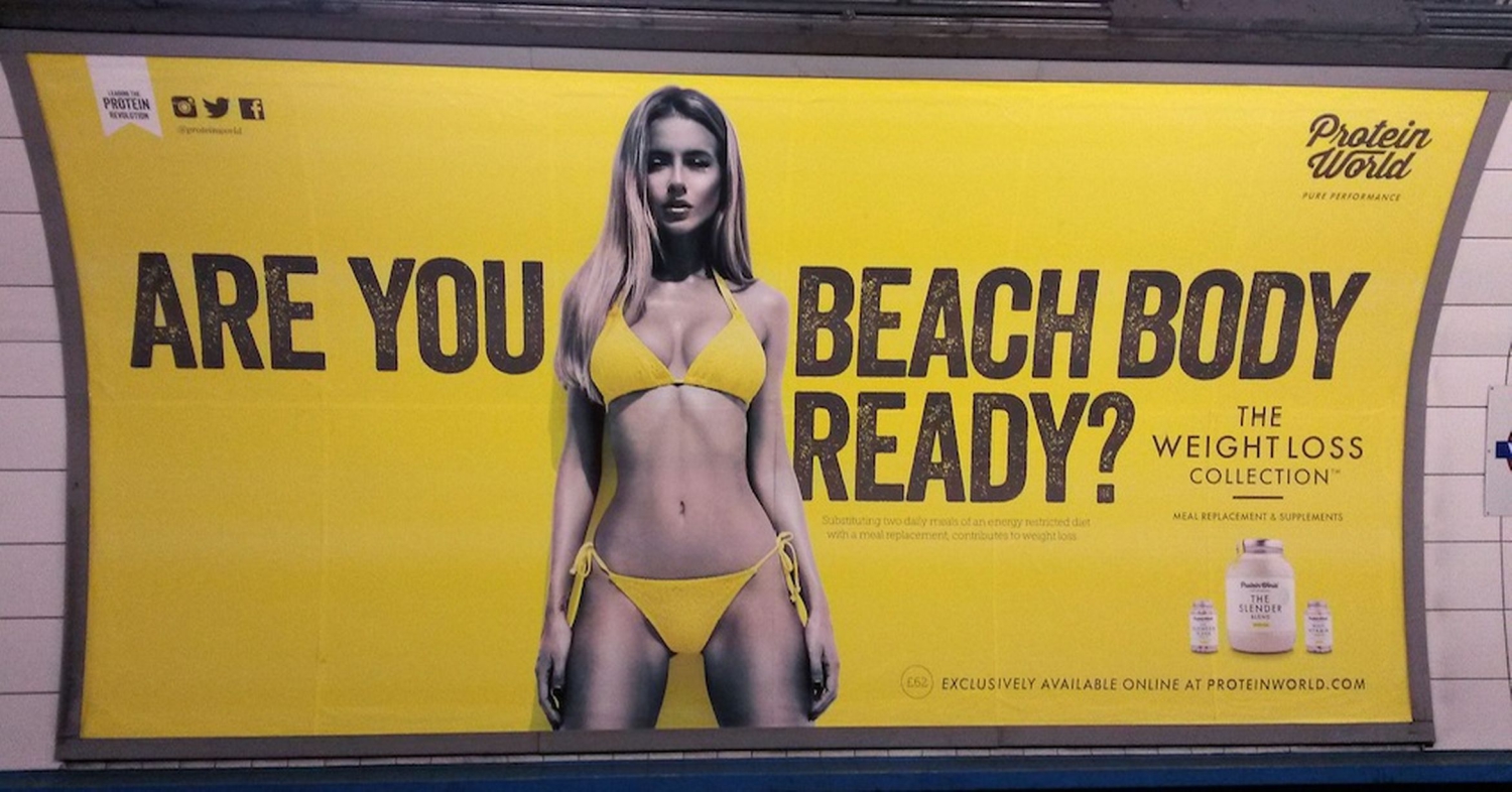 Londres prohibirá los anuncios de cuerpos poco realistas en el transporte público