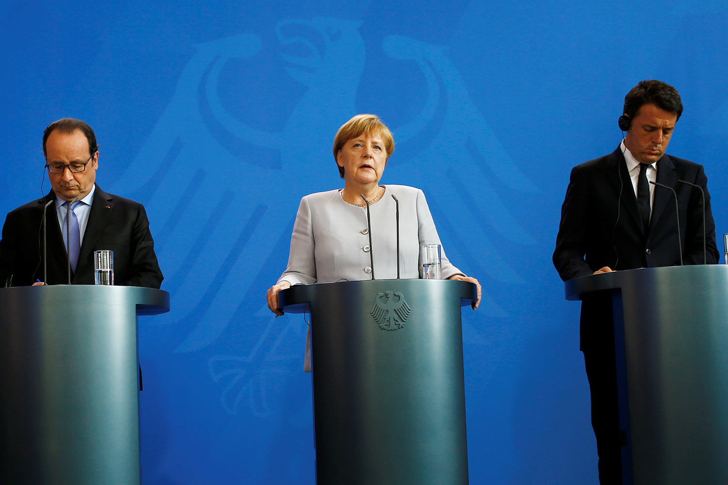 Alemania, Francia e Italia hacen frente común al Brexit
