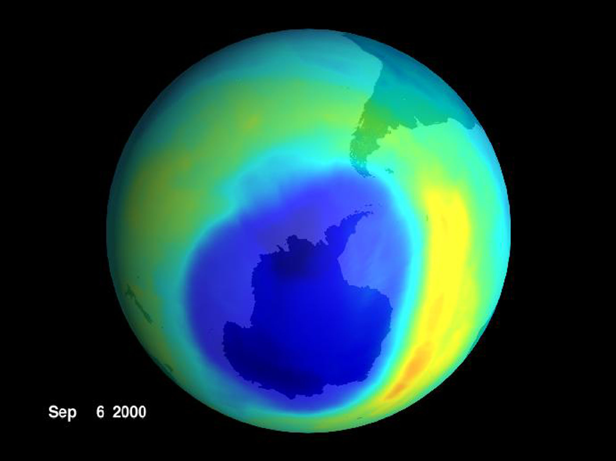El agujero de la capa de ozono se reduce por primera vez